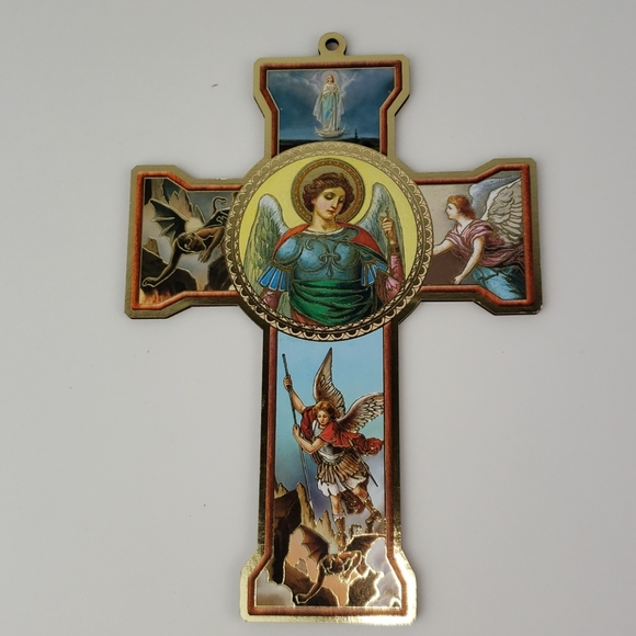 Wall Cross Saint Michael Archangel (NEW ITEM)